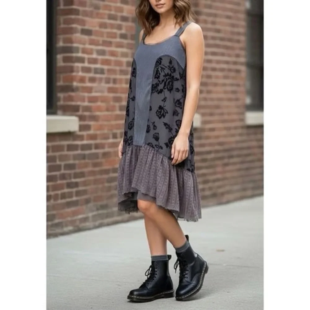 Free people green floral dress
